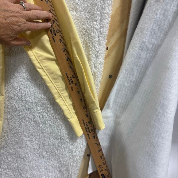 Ralph Lauren Classic Fit Button Down Shirt Men Medium Yellow L Sleeve Pony Logo - Picture 6 of 9